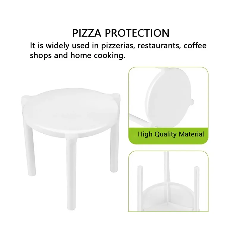 Disposable white pp pizza saver tripod stands