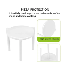 Disposable white pp pizza saver tripod stands