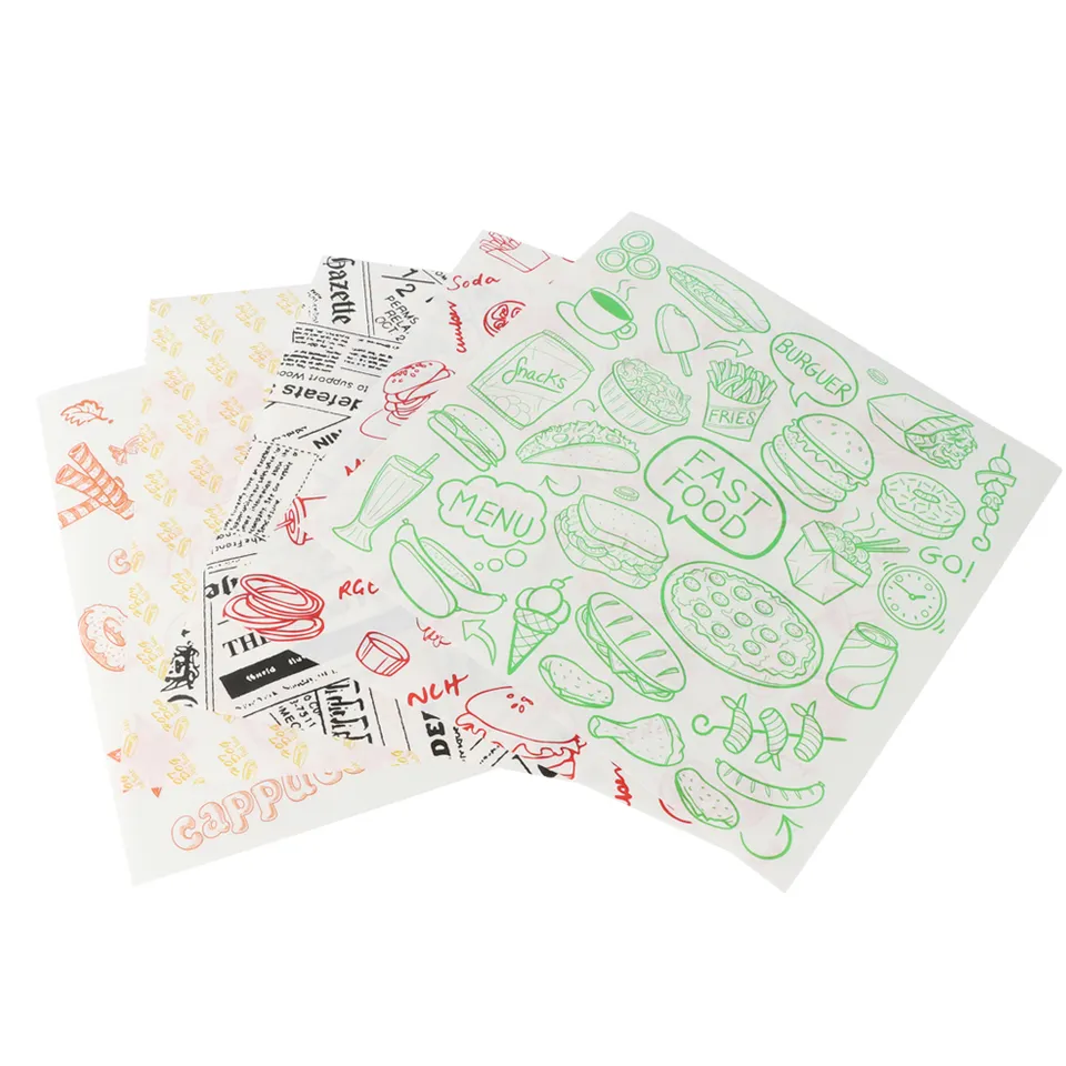 Greaseproof paper for Burger sandwich wrapping