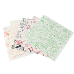 Greaseproof paper for Burger sandwich wrapping