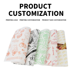 Greaseproof paper for Burger sandwich wrapping