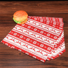 Greaseproof paper for Burger sandwich wrapping