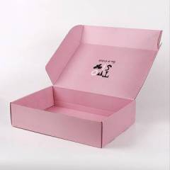 Custom recycled logo printed luxury corrugated folding kraft paper Box