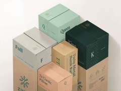 Custom recycled logo printed luxury corrugated folding kraft paper Box