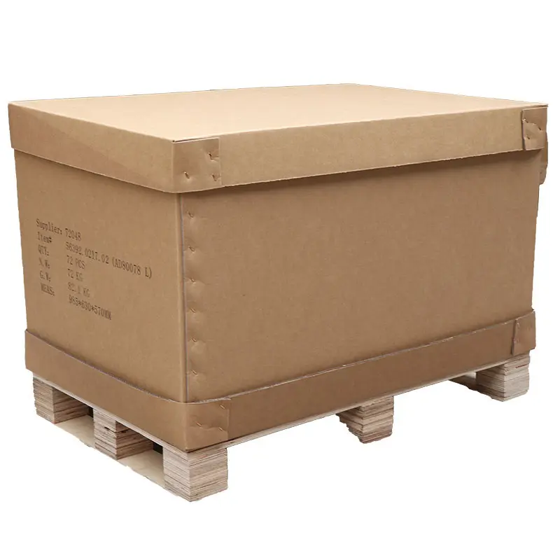 Heavy duty Transportation Shipping paper Box With paper Pallet