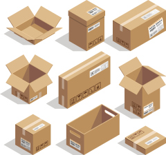 Custom Corrugated Cartons Cardboard Packaging Mailing Moving Shipping Boxes