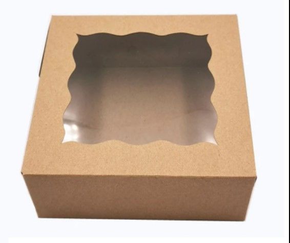 Cake carton boxes with clear window