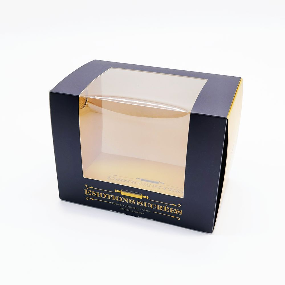 Cake carton boxes with clear window