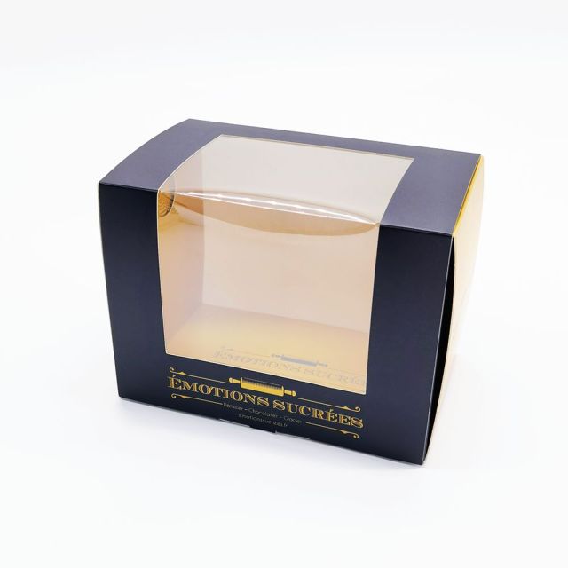 Cake carton boxes with clear window