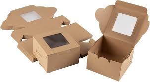 Cake carton boxes with clear window