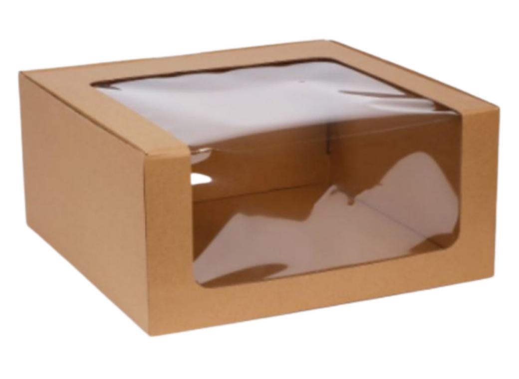 Cake carton boxes with clear window