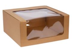 Cake carton boxes with clear window