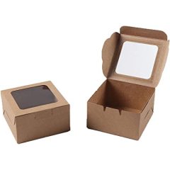 Cake carton boxes with clear window