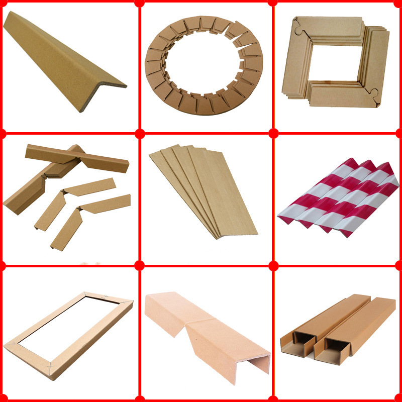 Round solid paper corner protectors, lock type paper corner protectors
