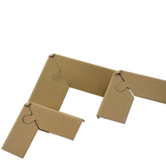 Round solid paper corner protectors, lock type paper corner protectors