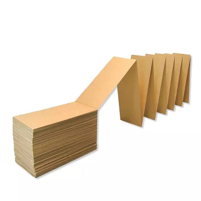 Fan fold cardboard sheets, Z type sheets for furniture packages