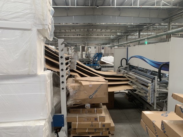 Fan fold cardboard sheets, Z type sheets for furniture packages
