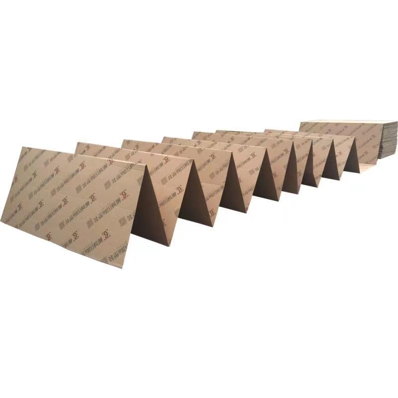 White fan fold cardboard sheet with custom logo printing