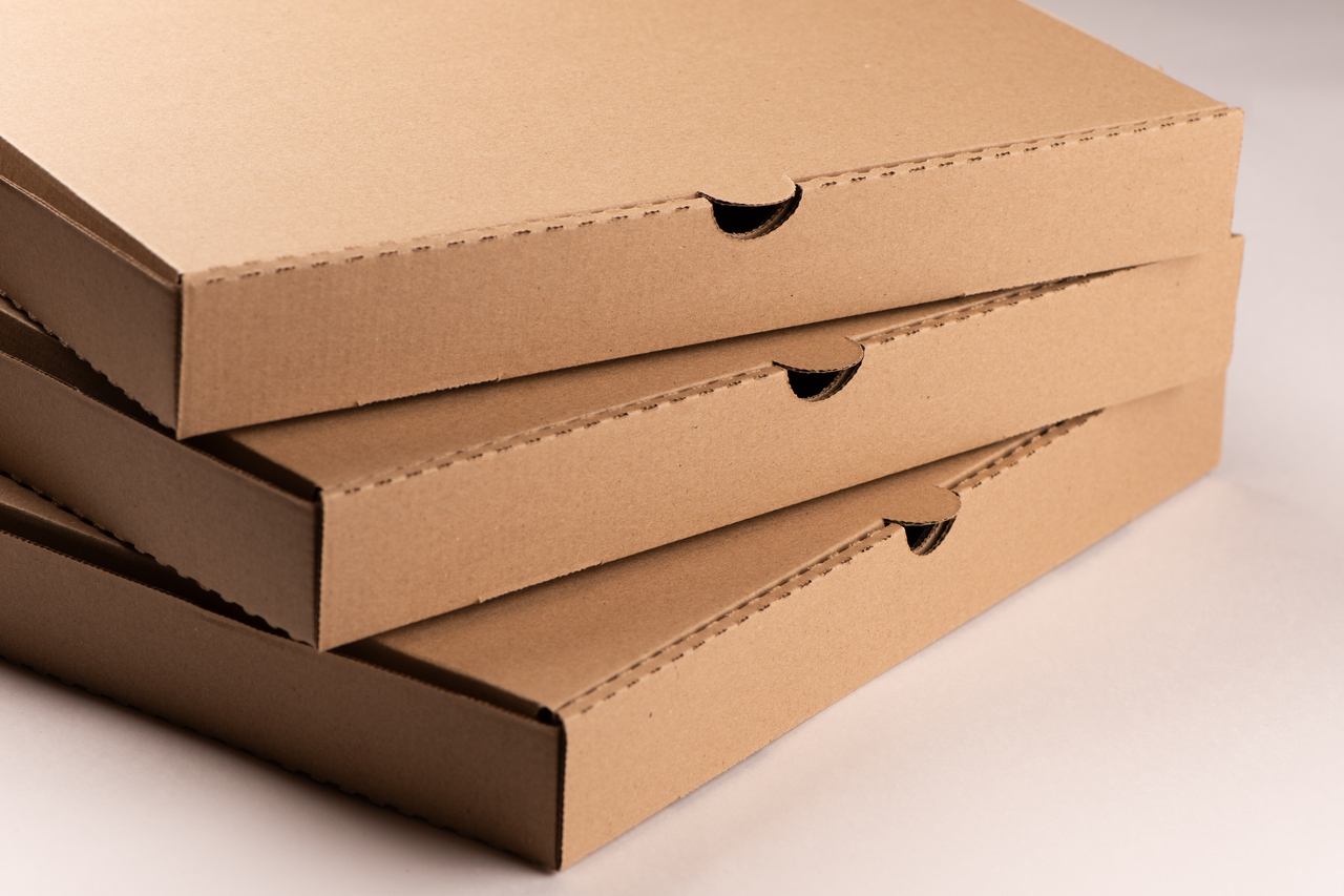 FSC E flute 2mm cardboard paper sheets for pizza box producer