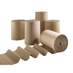 Soft paper fluting sheets for packages