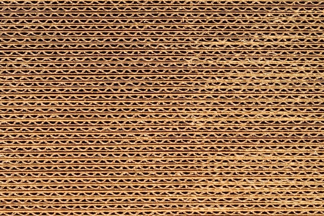 Cardboard sheets for packaging material