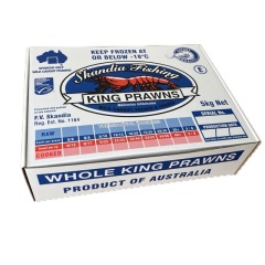 5kg Kings Prawns Carton box for Australia Seafood