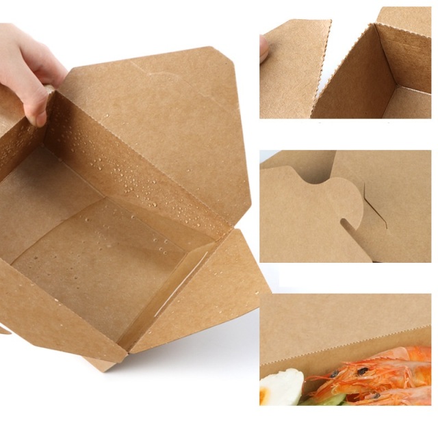 Disposable foldable take away lunch box noodle box fried rice container