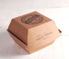 Custom Kraft Fast Food Packaging Takeaway Food Burger Box Packaging box