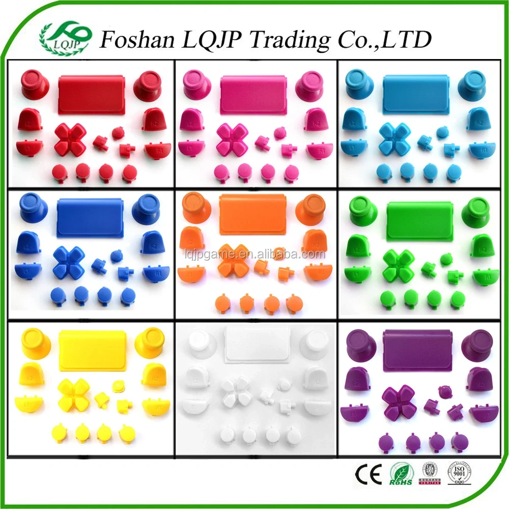 Replacement Full Buttons Custom Mod Kit Set For Sony PS4 for Play station Controller Custom Buttons