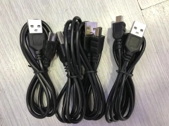 Wholesale USB Charging Cable For PlayStation 3 4 Controller Power Cord 0.8M Battery Cable For Ps3/Ps4 Controller Data Cable