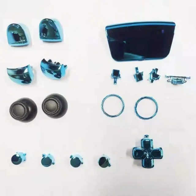 Parts Full Set Button For Ps5 Controller Glossy Plating Button For Ps5 Controller Game Accessories