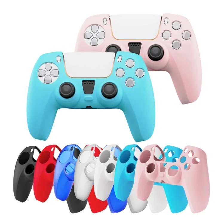 Silicone Skin Case Cover For Playstation 5 Game Protective Case For Ps5 Controller Grip Skin Cover Silicone Case