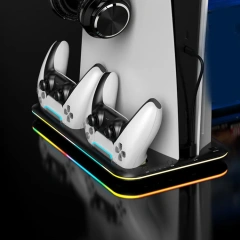 MultiFunctional Cooling Fans For PS VR2 Storage Charge Station For PS5 Storage Charging Stand Holders