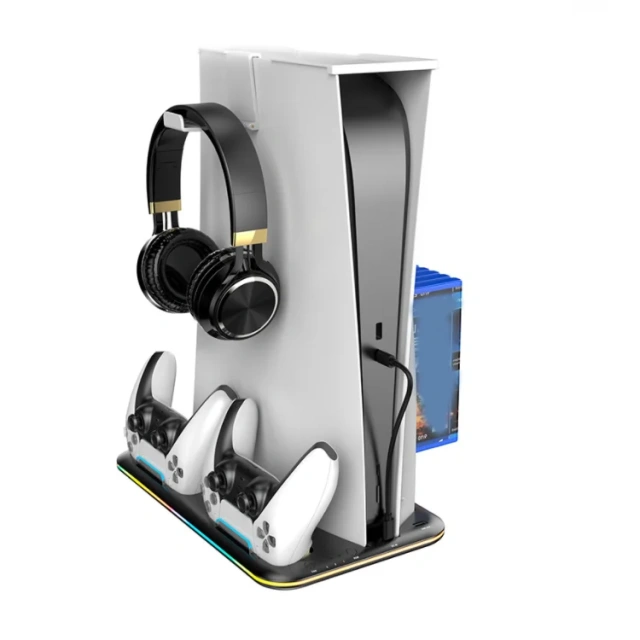 MultiFunctional Cooling Fans For PS VR2 Storage Charge Station For PS5 Storage Charging Stand Holders