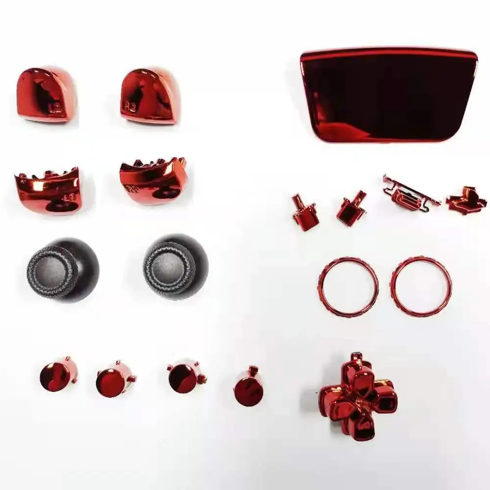 Parts Full Set Button For Ps5 Controller Glossy Plating Button For Ps5 Controller Game Accessories