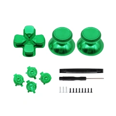 Metal Gamepad Button Joystick Set Replacement For Ps5 Game Controller Thumbstick Mushroom Cross Buttons