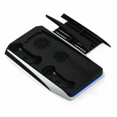 New For Play station 5 Dual Controller Charger Charging Station for PS5 Stand 2 Cooling Fan Charging Dock