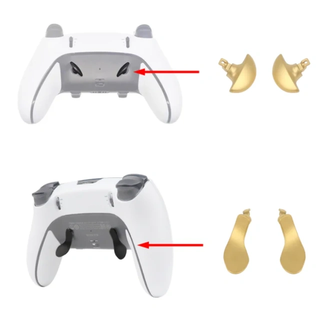 Controller Metal Back Key Trigger Replace Parts For PS5 Edge Elite Controller Back Paddles
