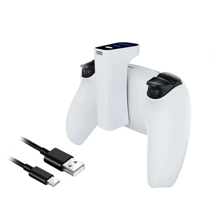 Battery Pack For PS5 Controller Power Bank  with Range Display Charging Battery Handle External Back Clip Charging Pack