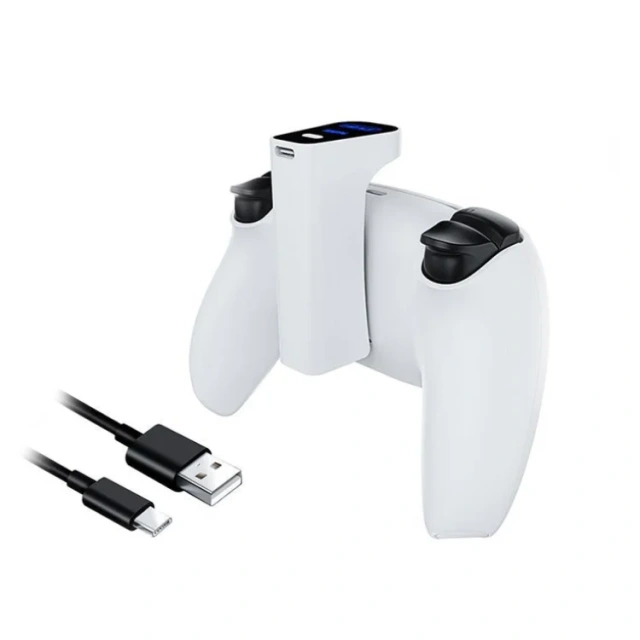 Battery Pack For PS5 Controller Power Bank  with Range Display Charging Battery Handle External Back Clip Charging Pack