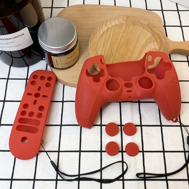 Anti-slip Gamepad Protective Silicone Case Set For Playstation 5 Controller For PS5 Remote Controller