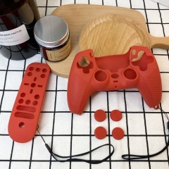 Anti-slip Gamepad Protective Silicone Case Set For Playstation 5 Controller For PS5 Remote Controller