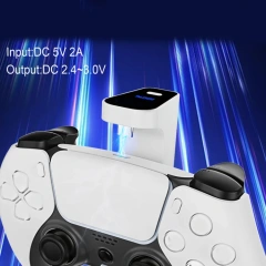 Battery Pack For PS5 Controller Power Bank  with Range Display Charging Battery Handle External Back Clip Charging Pack