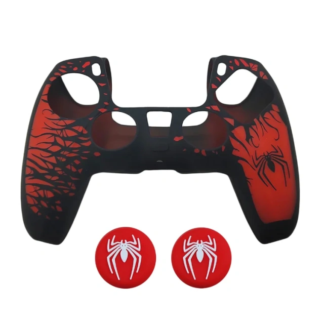 Protective Skin Case for Play station 5 for PS5 Controller Cover Skin Silicone Case Grips with Joystick Caps