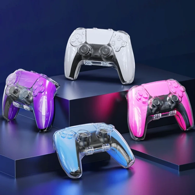 Transparent Crystal Case Magnetic Protective Shell Cover for PS5 Controller Protector Cover Clear Case