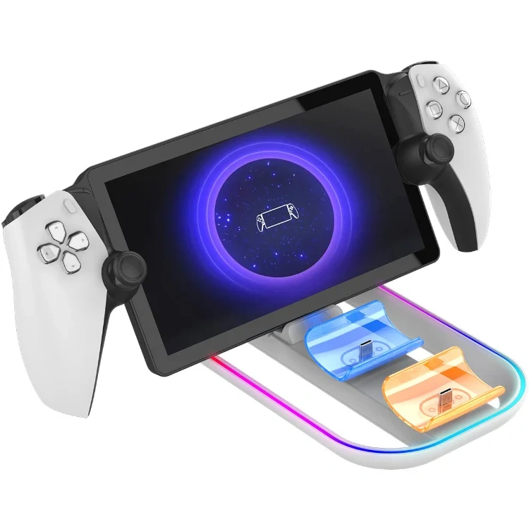 three in one charging base for PS Portal handheld charging for ps5  game controller dual seat charging