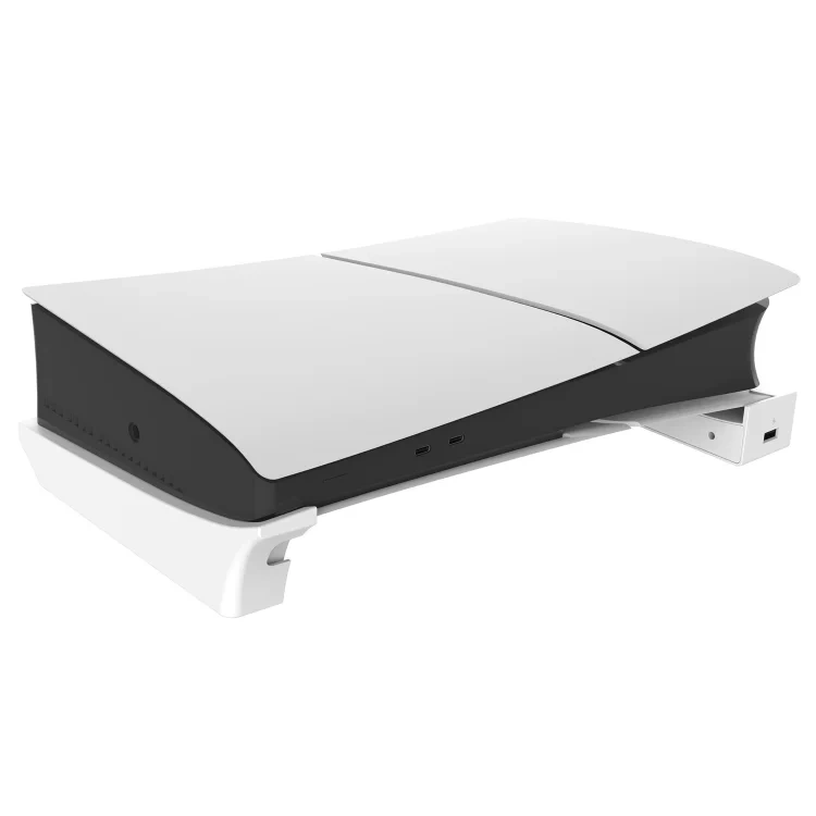ps5 Stand Console Feet For PS5 Slim Disc & Digital Console Horizontal Accessories Stand Holder with 4 USB Ports Bracket