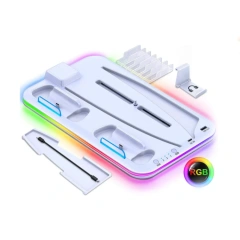 MultiFunctional Cooling Fans Storage Charge Station For PS5/PS VR2 Storage Charging Stand Holders