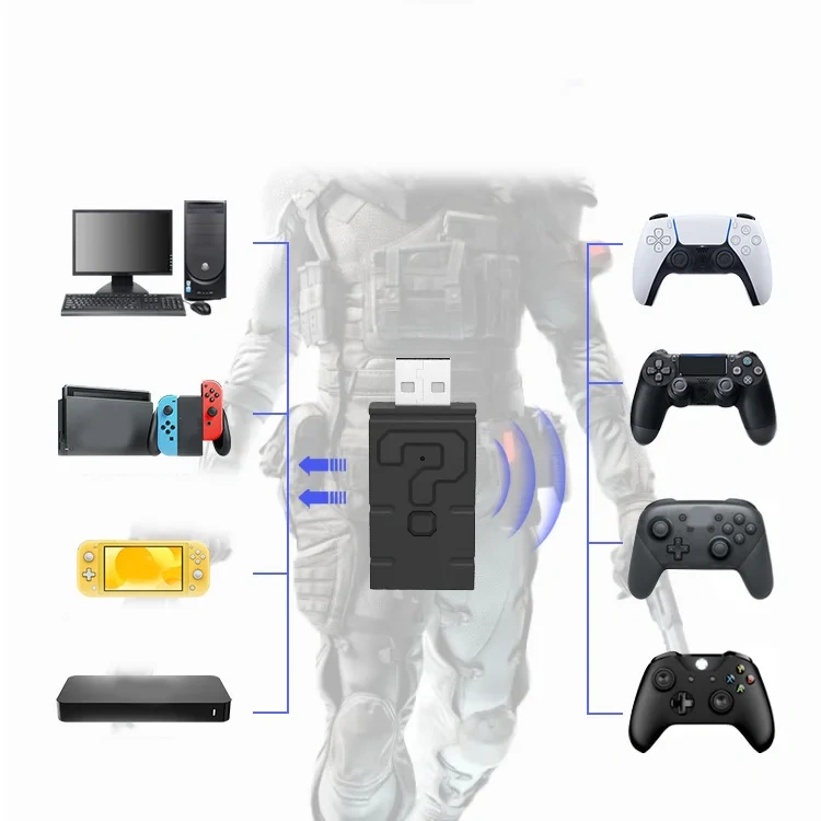 Small And Portable Gamepad Converter For PS5/PS4/Xbox One S/Switch Game Controller Converter