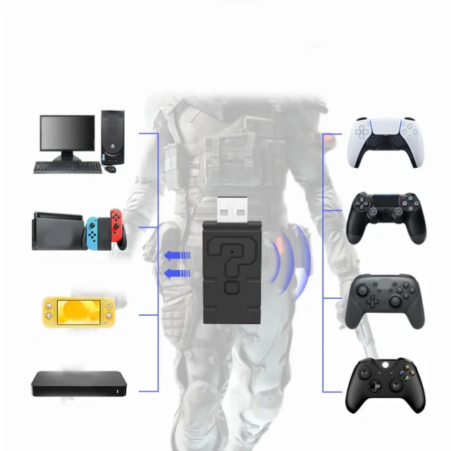 Small And Portable Gamepad Converter For PS5/PS4/Xbox One S/Switch Game Controller Converter